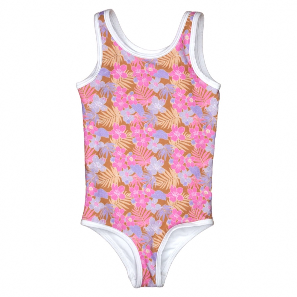 Charleston Mini One Piece- Tiare Hawaii- Palm Floral 6-12 mth